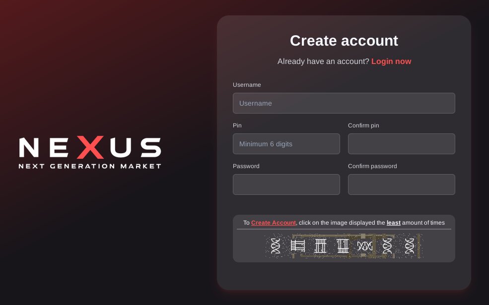 Nexus Market Create Account